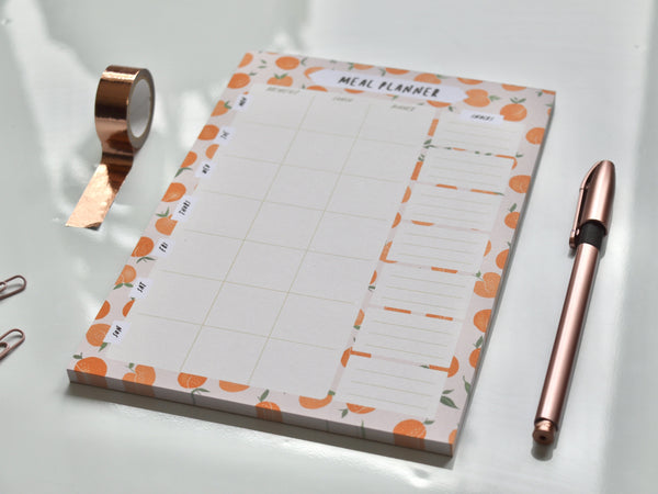 Peach A5 Meal Planner