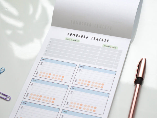A5 Pomodoro Tracker for Productivity