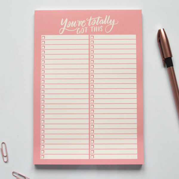 Pink A5 To-Do List