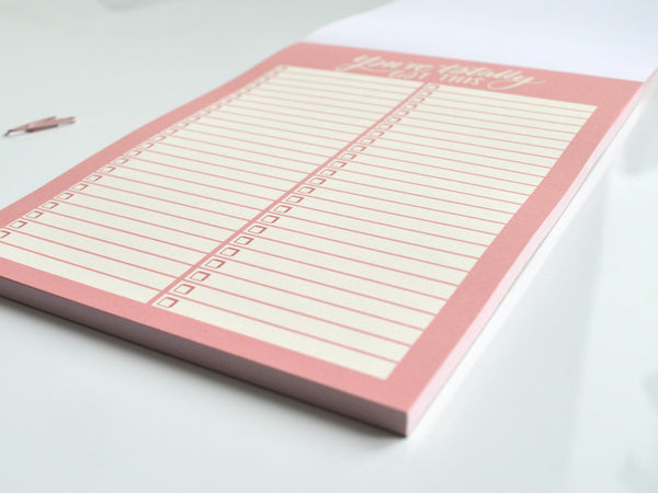 Pink A5 To-Do List