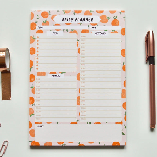 Peach A5 Daily Planner