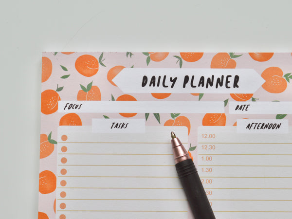 Peach A5 Daily Planner