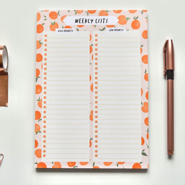 Peach A5 To-Do List