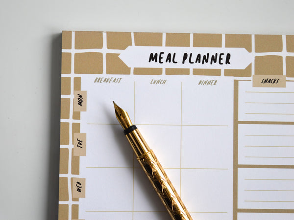 Coffee Grid A5 Meal Planner
