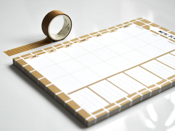 Coffee Grid A5 Meal Planner