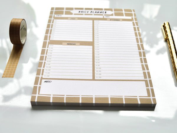 Coffee Grid A5 Daily Planner