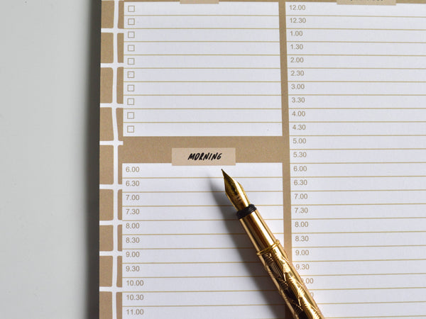 Coffee Grid A5 Daily Planner