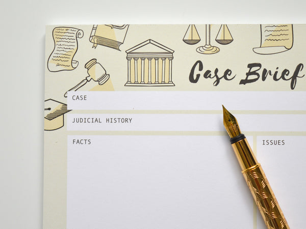 Law Case Brief Notepad