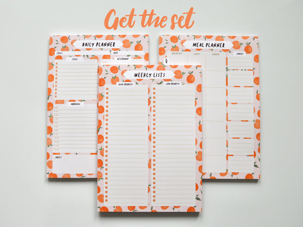 Peach A5 Meal Planner