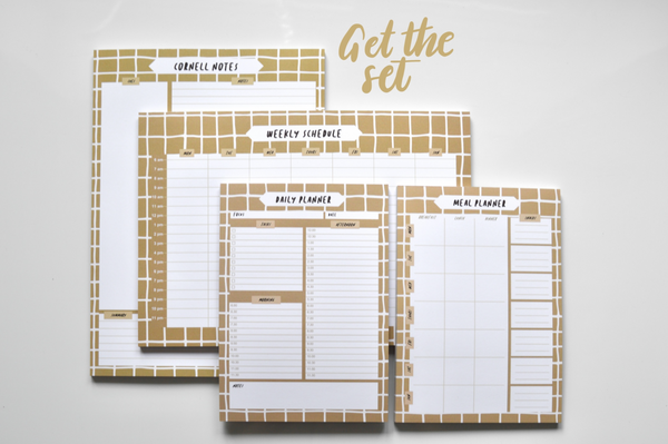 Coffee Grid A5 Daily Planner