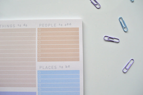 a5 sunrise colourful to do list pad