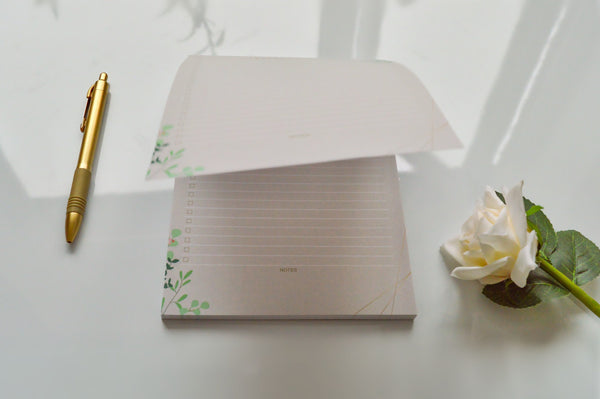 a5 spring leaves to do list pad