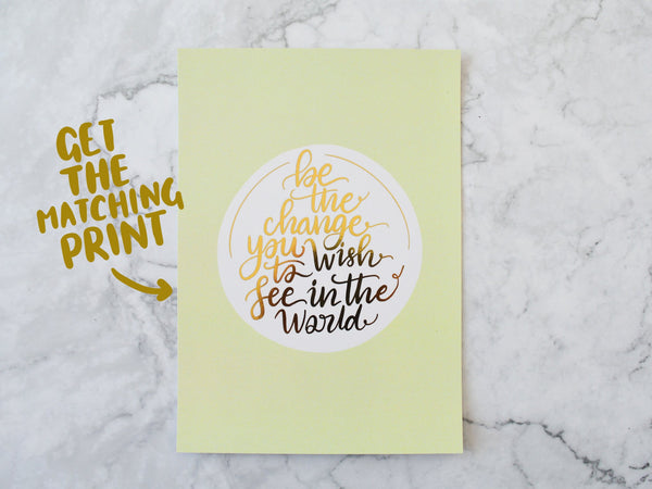 Be The Change A6 Notepad