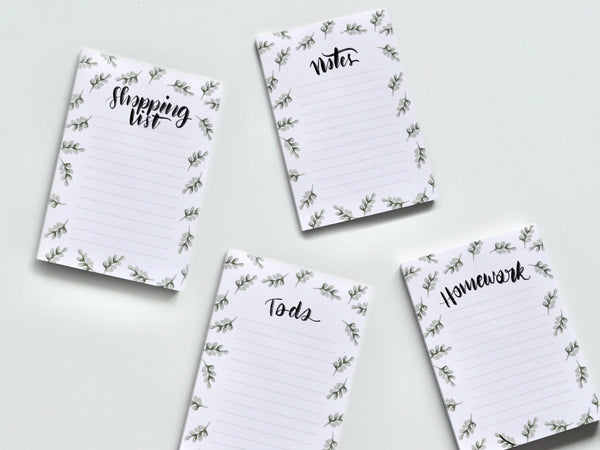 Leafy A6 Notepad