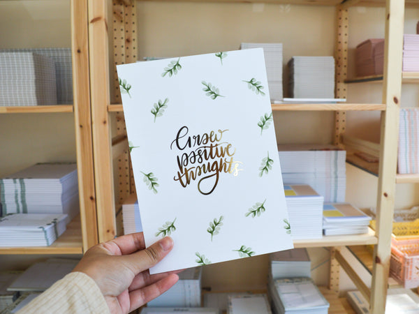 Grow Positive Thoughts A5 Print