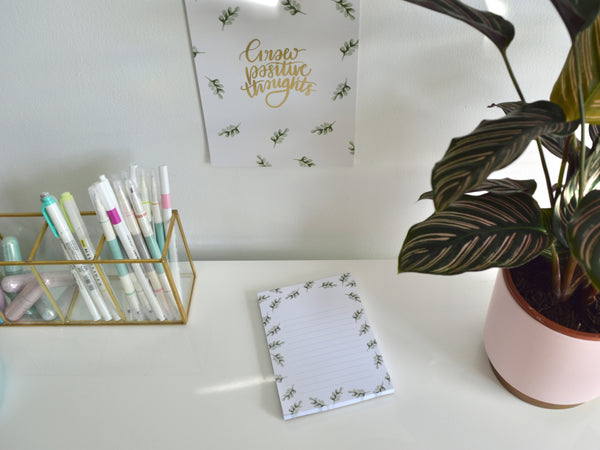 Leafy A6 Notepad