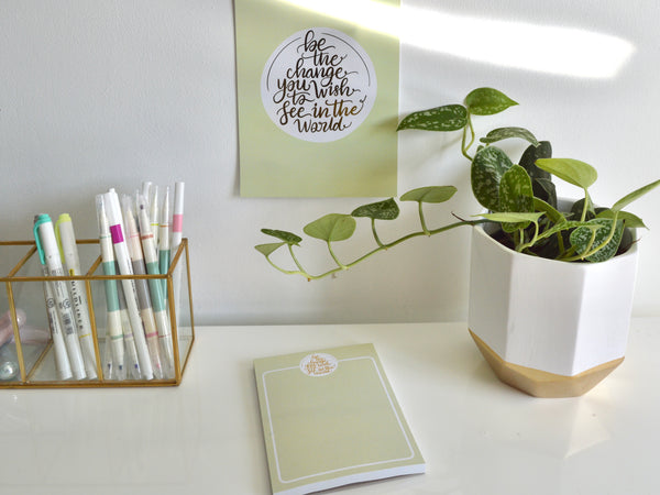 Be The Change A6 Notepad