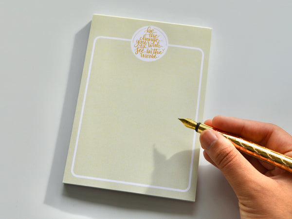 Be The Change A6 Notepad