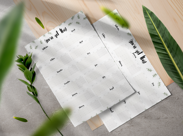 Leafy Academic Wall Planner 2022-2023