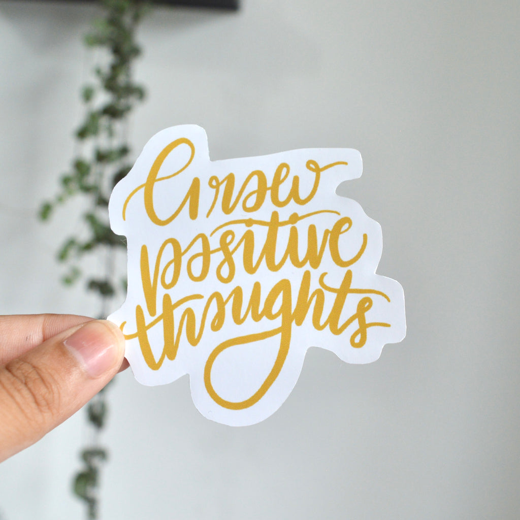 Positive Sticker Growing Grow Positive Thoughts Sticker