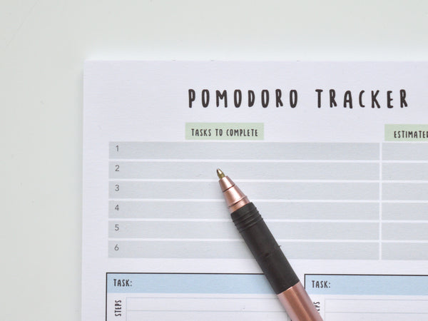 A5 Pomodoro Tracker for Productivity