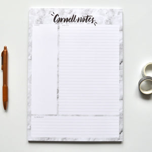 Marble A4 Cornell Notepad