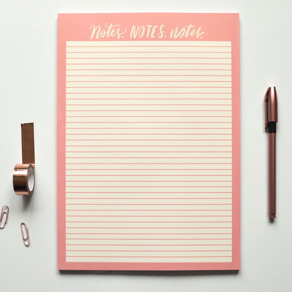 Pink A4 Notepad