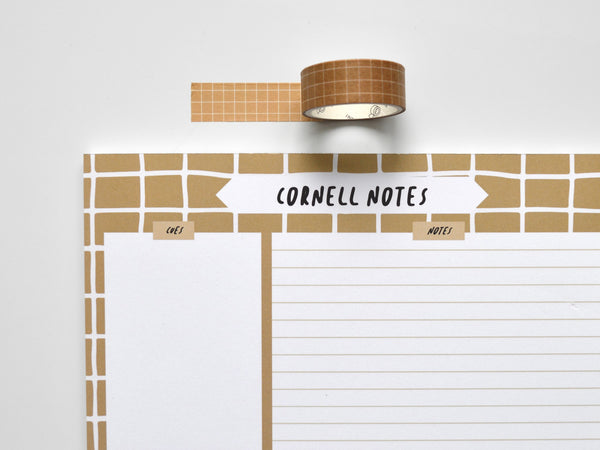 Coffee Grid A4 Cornell Notepad