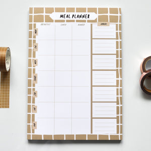 Coffee Grid A5 Meal Planner