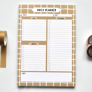 Coffee Grid A5 Daily Planner