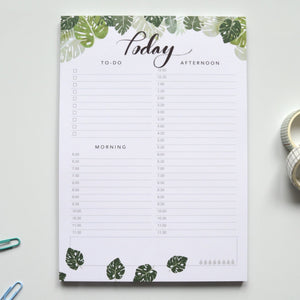 monstera leafy daily planner