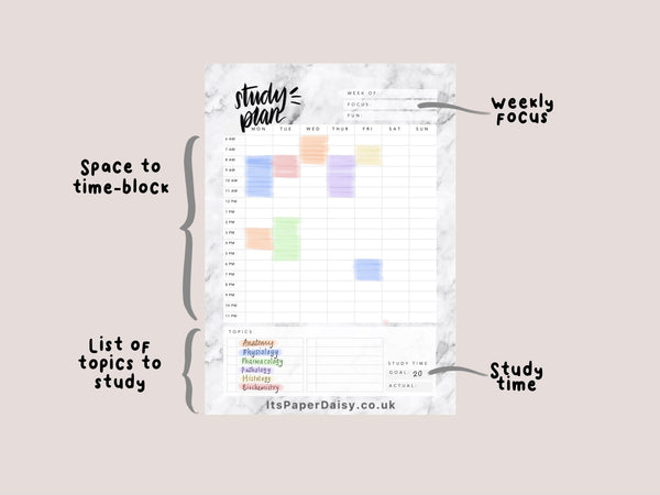 Instant Download: Marble Study Plan