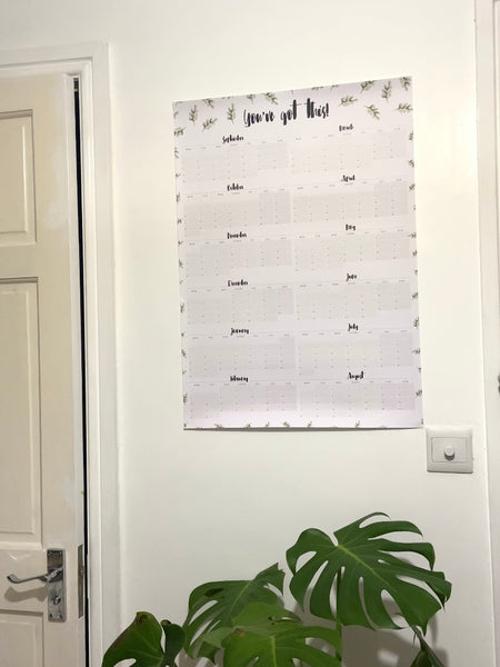 Leafy Academic Wall Planner 2022-2023